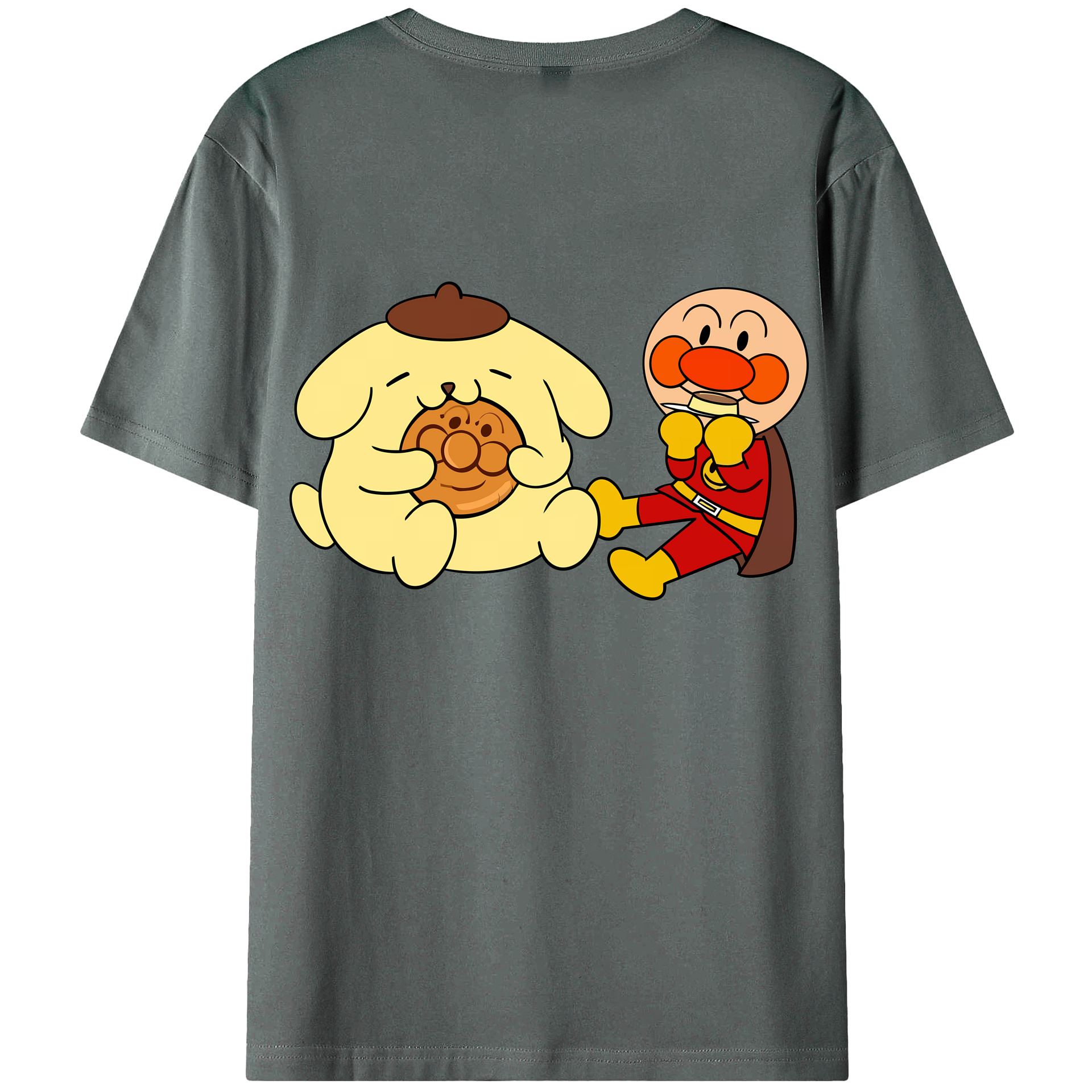 （画像用） アンパンマン Anpanman 綿100％半袖Tシャツ（背面プリント）
